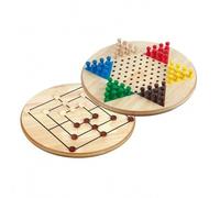 Combinazione Halma-Mühle - Maxi - Betulla