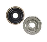 Combinazione mirata di rondelle e dadi per smerigliatrice angolata che riduce al minimo il rischio di rilascio accidentale nelle attività di taglio Dado in carbonio