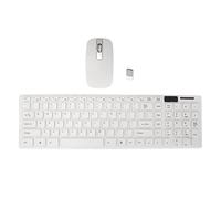 Combinazione Mouse Tastiera Wireless, Mouse Wireless a 2,4 GHz, Mouse a 1600 Dpi, Tastiera di Digitazione Ultra Sottile a 78 Tasti, Set di Mouse per Tastiera da Ufficio, per Windows Android OS X