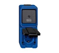 COMBINAZIONE PRESA/INTERRUTTORE MERTEN & STORCK KombiSCHUKOSteckdose, 250 V, Blu, Nero