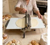 Combinazione professionale di sfogliatrice manuale e pressa per pasta | Sfogliatrice manuale e pressa per pasta sfoglia con rullo, ideale per lavorare a mano impasti e pasta sfoglia.