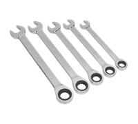 Combinazione Set Chiavi a Cricchetto 5pc Metrico - Sealey S0985 Nuovo