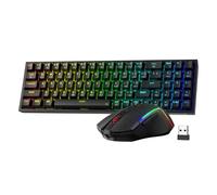 Combinazione tastiera e mouse da gioco Redragon BS136, tastiera meccanica RGB wireless trimodale Black