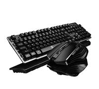 Combinazione tastiera e mouse24 G wireless meccanica ergonomica per videogiochi mouse ottico da 1600 DPI tappetino per mouse per laptop PC Smart TV MacBook