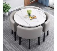 Combinazione Tavolo e Sedia da Negoziazione, Tavola Rotonda per il Tempo Libero, Tavolo da Reception, Tavolo e Sedie per Negozio di Dessert, tè al Latte Commerciale(N)