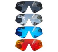Combine8 Lenti di ricambio per occhiali da sole Oakley Sutro Lite Sweep OO9465, 4 pezzi, nero + argento titanio + blu ghiaccio + rosso fuoco