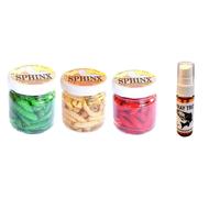 Combo 3 Barattoli Camole + Spray Attrattivo Esche Trota Pesca Camola Vera Lago