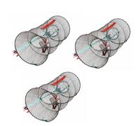 Combo 3 Nasse Inganno Professionale Pesca Granchi Blu Pesci Rete Trappola