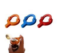 Combo Apribottiglie e Lancia Tappi, Apribirra a Molla con una Mano, Strumento da Bar Portatile e Leggero per Barbecue, Campeggio, Feste, Regalo Divertente per Uomini e Amanti della Birra (#A)