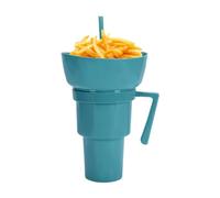 Combo bicchiere bambino bevanda snack portafrutta infrangibile a prova di | Combo Ciotola Bicchiere Con Cannuccia Contenitori per Pasti Bambini, Dolci, Picnic, Spiaggia Parco Da Porto