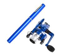 Combo Canna da a Penna con Mulinello - Canna Piccola Retrattile | Kit da 99 cm con Impugnatura Penna ed Ingranaggi Antiscivolo per Laghi Fiumi Bacini Uomini Donne Unisex
