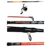 Combo Canna Surf Casting 4.20m 200g + Mulinello Pesca Spiaggia Mare Scogliera