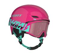 Combo casco + maschera sci Scott Combo Hlmt Keeper 2+Goggle Jr Shield (neon pink/mint green) junior M