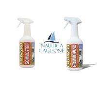 COMBO CERA E DECAPANTE PER PULIZIA GOMMONE - NAUTICA - GOMMOSTRIP E GOMMOWAX