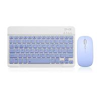 Combo de teclado y mouse Bluetooth recargable portátil inalámbrico teclado mouse juego para Apple iPad, iPhone, iOS 13 y supe