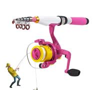 Combo di canne da e mulinelli, kit di piccole dimensioni per canna da da viaggio, kit di canna da portatile per uomini e donne