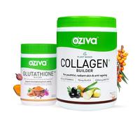 Combo di integratore di arancia collagene Oziva 250 g + costruttore di glutat...