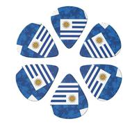 Combo di plettri per chitarra classica, bandiera di luglio per il giorno dell'indipendenza dell'Argentina, confezione da 6, 351 palette di forma per chitarra acustica, elettrica e basso, set da 0,4