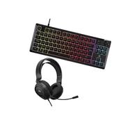 Combo gaming CORSAIR HS35 cuffie cablate + K55 CORE TKL tastiera RGB TKL Nera - Nouvo