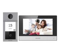 Combo Hikvision Videocitofono 1 tasti + 1x Monitor DS-KH6351-WTE1 +switch