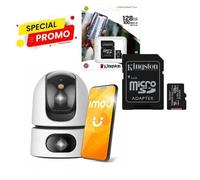 Combo Kit Telecamera da Interno Imou Ranger Dual 6MP + Kingston MicroSD 128 GB