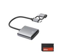 Combo lettori schede compatibili con 3000 stick, 64G | Bundle adattatori per schede bastoncini in metallo ABS per archiviazione estesa console che supportano