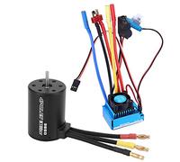 Combo motore senza spazzole da 3650 e ESC da 3100 KV, set motore e ESC per auto RC 1/10, motore ad alta velocità da 900 W con opzioni di ESC da 45 A, 60 A, 80 A e 120 A per (80A)