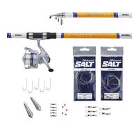 Mitchell Neuron Surf Combo Set, Spinning Unisex, Bianco/Argento/Arancione, 3.9m | 80-150g