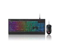 Redragon Combo tastiera e mouse da gioco S151, tastiera a membrana RGB cablata K525 con 104 tasti e mouse da gioco cablato M616 da 10000 DPI