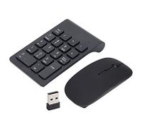 Combo Tastierino Numerico E Mouse Wireless,Tastierino Numerico E Mouse Wireless Ricaricabili, Tastierino Numerico USB Portatile Ultra Sottile da 2,4 GHz E Combinazione Mouse per Laptop Windows