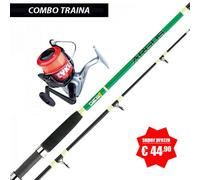 COMBO TRAINA CANNA SUGOI ARGUS 1.65 MT + MULINELLO SELE ZYKLON 6000 - COMBO TRAINA: CANNA SUGOI ARGUS 1.65 MT + MULINELLO SELE ZYKLON 6000