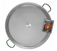 COMBOI - Padella per paella in acciaio lucidato, con ricette e guida alla conservazione. (70 cm)