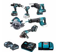 Combopack 6 strumenti 40V XGT (2x4.0 Ah) in borsa - MAKITA DK0154G602