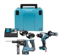 Combopack LXT 2 strumenti 18V (DDF486 + DHR243) (2x5,0 Ah) in MAKPAC - MAKITA DLX2440TJ