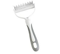 Combs per cuccioli di toelettatura, spazzola a doppio lato, pennello per animali domestici autopulibili, tutti i tipi di rivestimento, compatto e leggero, 17.5x8.0x2,5 cm, per i proprietari di animali