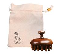 Combuscola per cuoio capelluto naturale - Spazzola per capelli in legno di sandalo, strumento di styling tradizionale | Dente largo con design di terapia, massaggiatore per la testa rilassan