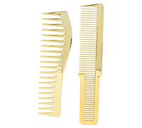 Combuscolo per capelli pettinate pettine per taglio di capelli per tutti i tipi di capelli, salone comodo progettare agevolmente l'uso pratico pesante materiale addominali (Oro)
