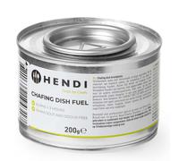 HENDI Pasta combustibile, in lattina, senza fuliggine e inodore, tempo di combustione ±3 ore, 72 pezzi, gel combustibile, per riscaldare i cibi, per chafing dish, scaldavivande, 200g