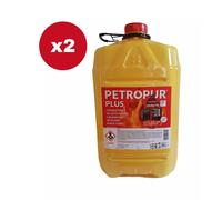 COMBUSTIBILE LIQUIDO PETROPUR PLUS 2 TANICHE DA 18LT - TOTALE DI 36 LITRI