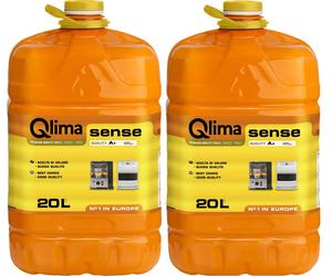 Combustibile liquido stufe, 2 taniche Qlima Sense da 20 lt, qualità e risparmio
