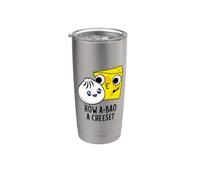 Come A-boa A Cheese Funny Food Pun Bicchiere termico in acciaio inox doppia parete