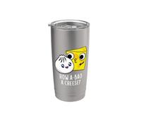 Come A-boa A Cheese Funny Food Pun Bicchiere termico in acciaio inox doppia parete
