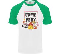 Come A Giocare Evitiamo Demoni Tavola Ouija Uomo S/S Maglietta Baseball