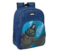 COME ADDESTRARE IL TUO DRAGO - Zaino scolastico animato per bambini, Zaino per ragazzi, Zaino per bambini, Adattabile al trolley, 26x11x34 cm