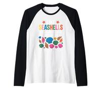 Come Conchiglie Siamo Belle Collezioni di Conchiglie estive Maglia con Maniche Raglan