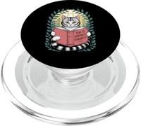 Come dominare l'umanità Libro di lettura del gatto Amante dei gatti PopSockets PopGrip per MagSafe