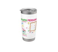 Come essere una persona di matematica Divertente Insegnante di matematica Studente Bicchiere termico in acciaio inox doppia parete