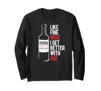 Come FINE Wine I Get Better with Age 1973 Compleanno Meme Maglia a Manica