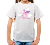 Come Fly With Me - T-Shirt - Magico Unicorn Carino Fantasia Love Unicorns