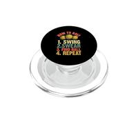 Come giocare a golf 1. swing 2. giurare 3. trovare palla 4. ripetere PopSockets PopGrip per MagSafe